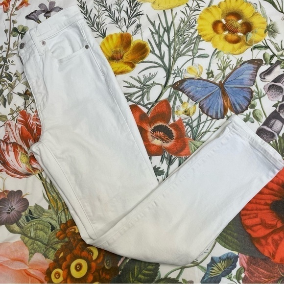 Madewell The High-Rise Slim Boyjean in Tile White size 24 - Picture 4 of 8